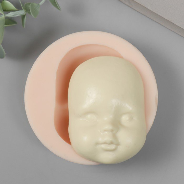 Молд силикон "Лицо младенца" №24 7,5х5,4х2 см