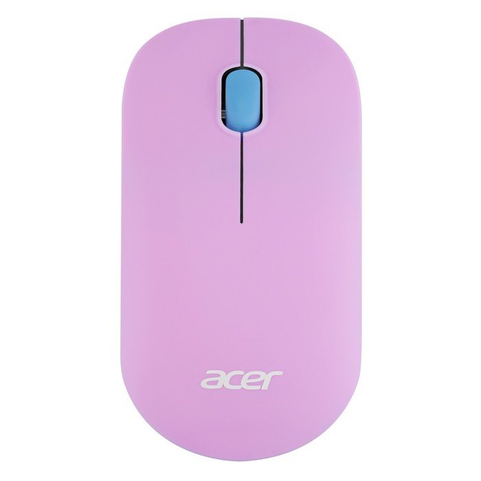 Мышь Acer OMR200 зеленый/фиолетовый оптическая (1200dpi) беспроводная USB для ноутбука (2bu   102939