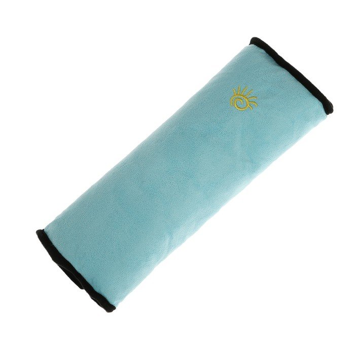 Накладная подушка на ремень безопасности, 28 см, синяя