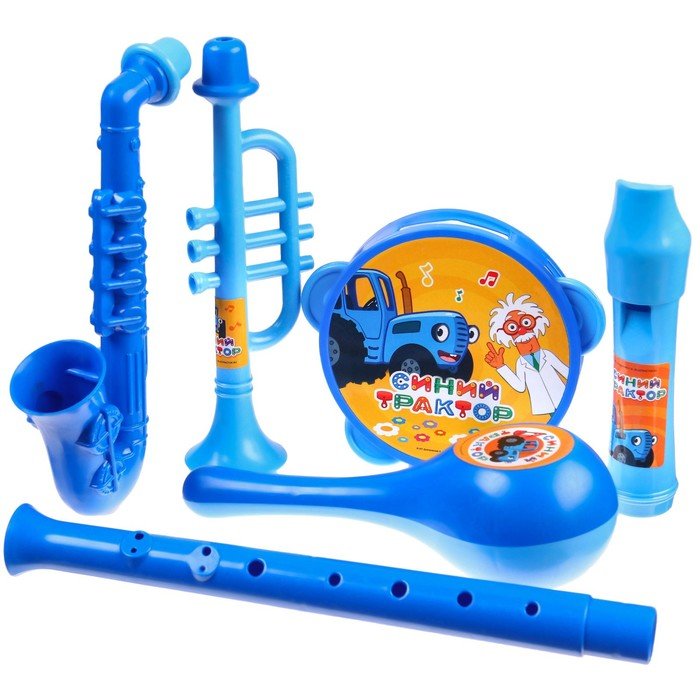 Музыкальные инструменты «Синий трактор», в наборе 5 предметов
