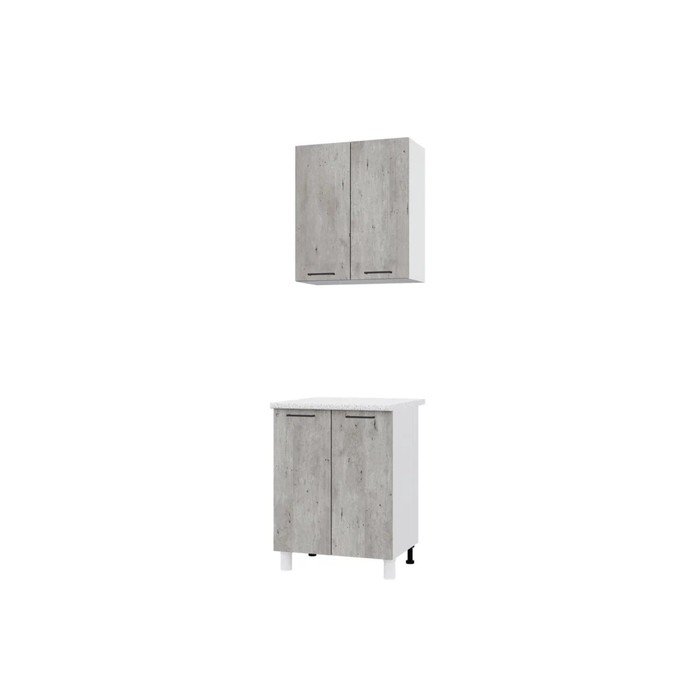Кухонный гарнитур Trend 600, 60х60см, МДФ, бетон лайт
