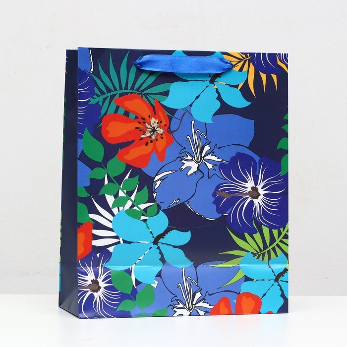 Пакет ламинированный «Цветочный мульт» 26 x 32 x 12 см