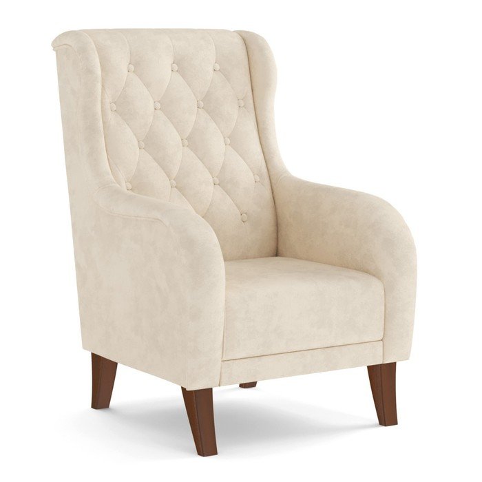 Кресло для отдыха «Амарант», велюр, цвет тенерифе крем