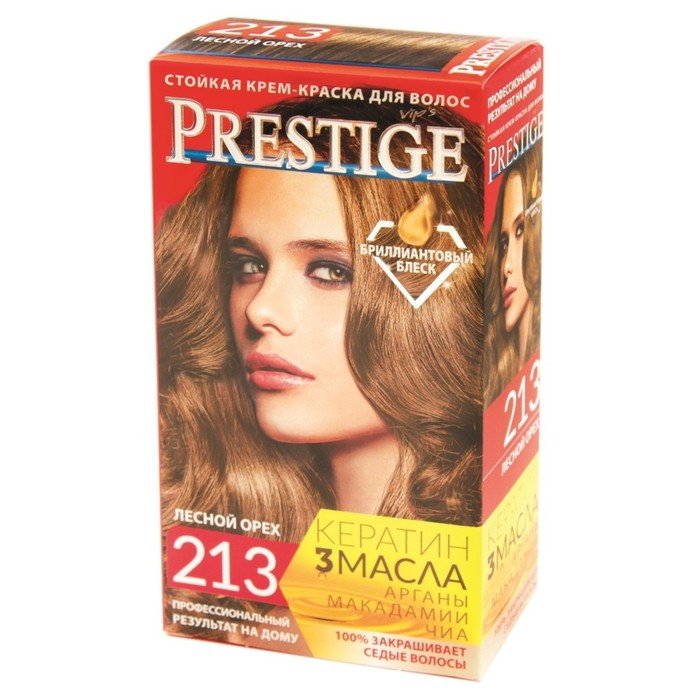 Краска для волос Prestige Vip's, 213 лесной орех
