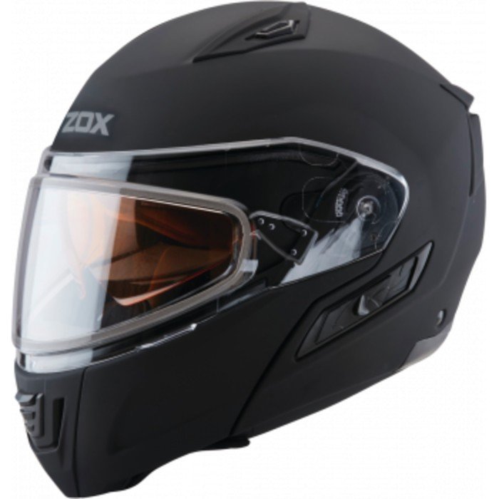 Шлем снегоходный ZOX Condor, стекло с электроподогревом, матовый, размер XXL, чёрный