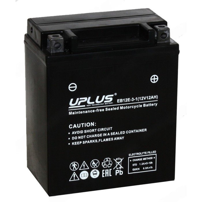 Аккумуляторная батарея UPLUS High Performance 12 Ач, обратная полярность