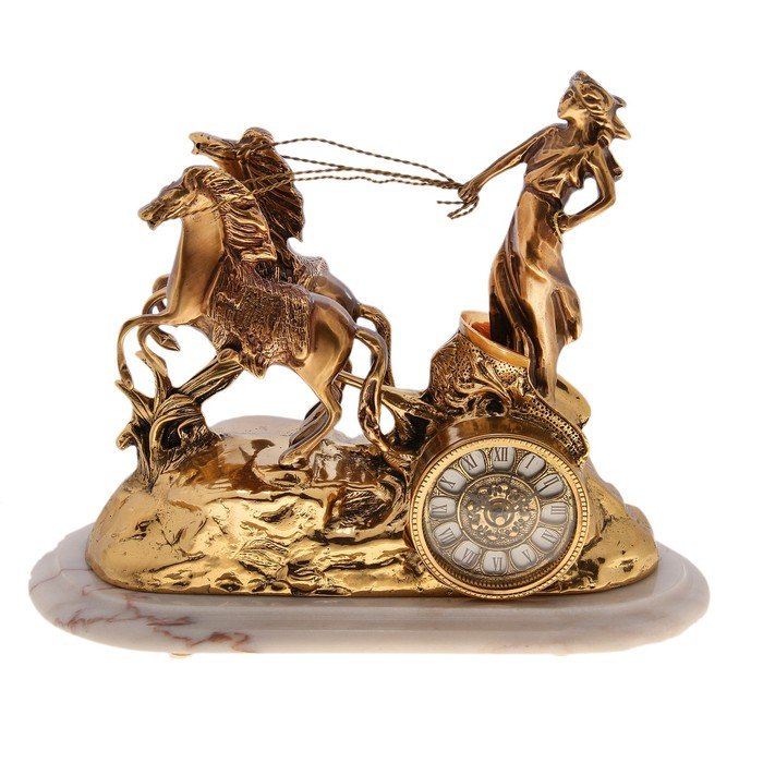 Часы настольные УЦЕНКА "Богиня зари", 15 × 23 × 37 см