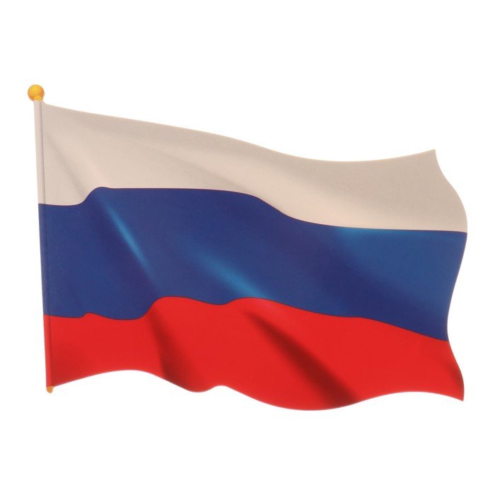 Плакат "Российский флаг" 27х19 см