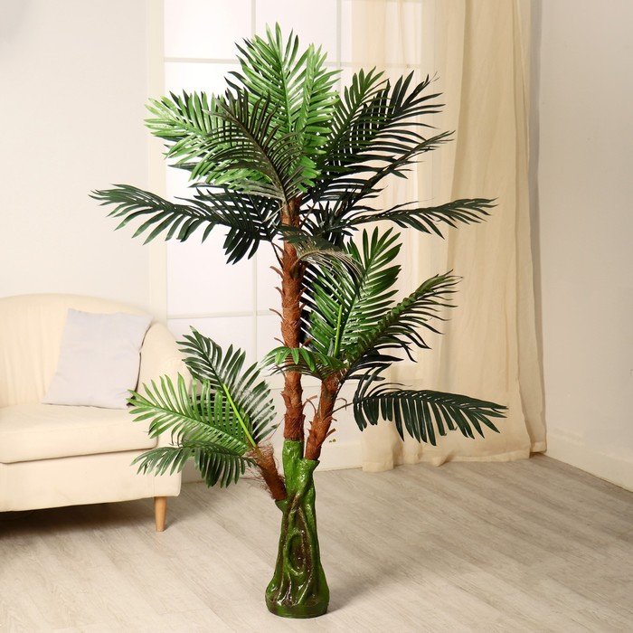Дерево искусственное "Пальма" 150 см (основание ствола 17х14 см)