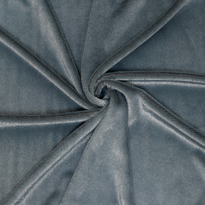 Лоскут Мех на трикотажной основе, 100*150см,цвет темно-серый