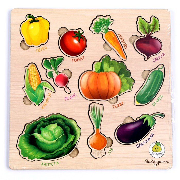 Рамки-вкладыши «Овощи»