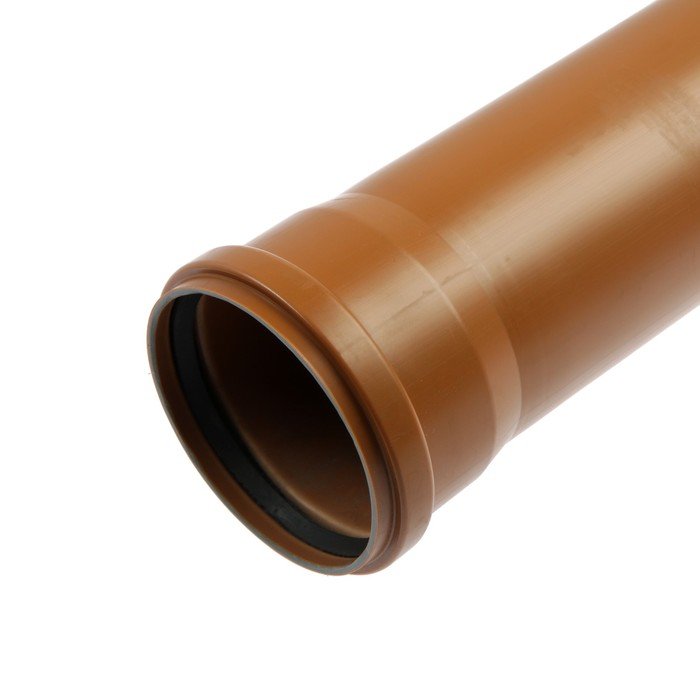 Труба канализационная FLEXTRON, наружная, d=110 мм, толщина 3.2 мм, 1000 мм