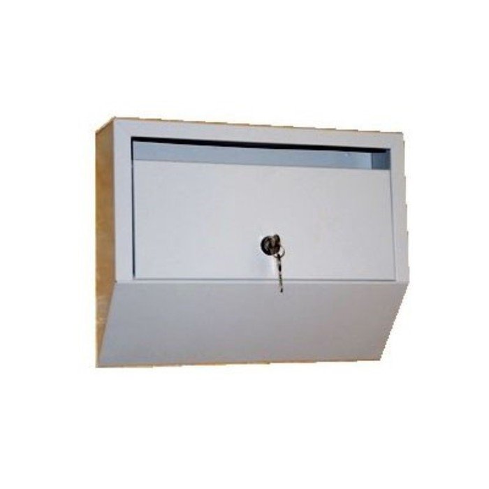 Ящик почтовый с замком, горизонтальный, «Эталон», серый
