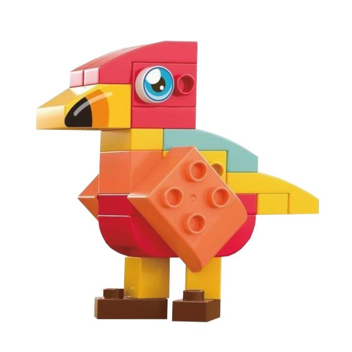 Конструктор детский Funky Toys «Попугай», с крупными блоками, 26 деталей