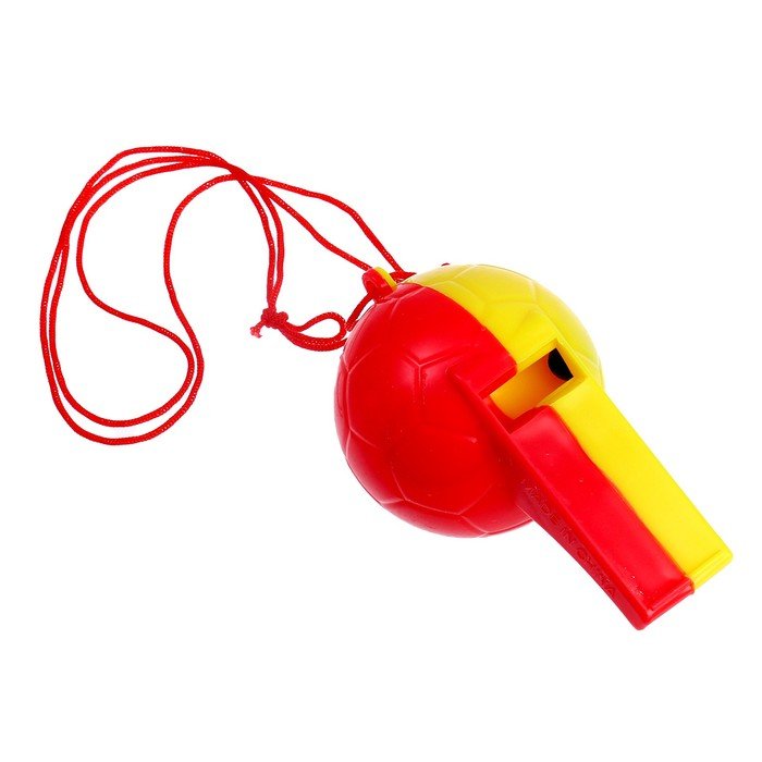 Свисток «Футбольный мячик», цвета МИКС