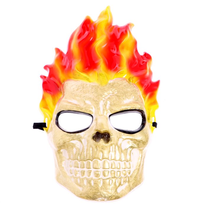 Карнавальная маска "Огненный череп"