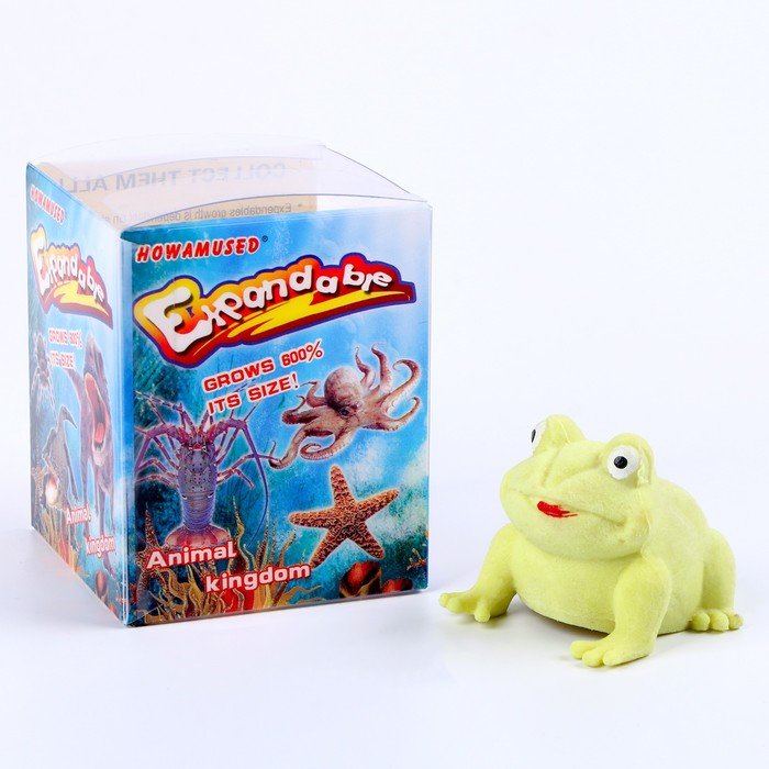 Растущая игрушка «Лягушка» 6 × 6 × 7,5 см