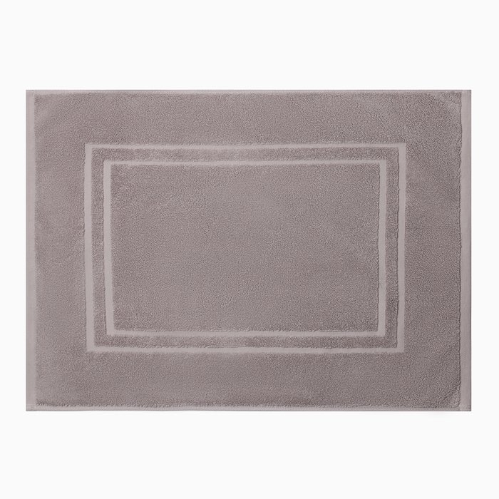 Коврик махровый Этель Classic, цв. светло-серый, 50х70 см, 100% хлопок, 730 г/м2