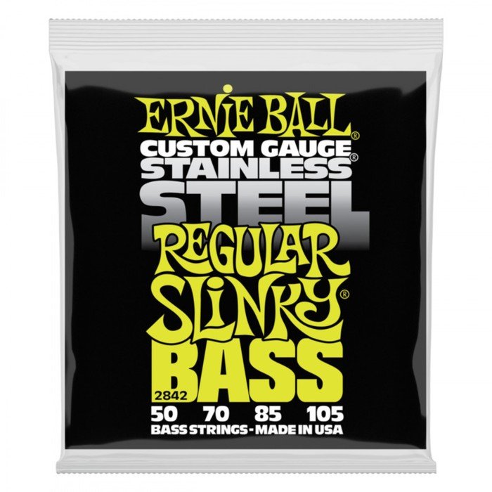 Струны для бас-гитары ERNIE BALL 2842 Stainless Steel Bass Regular Slinky (50-70-85-105)