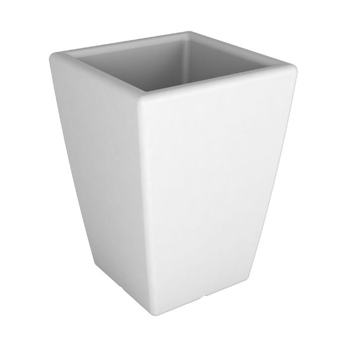 Кашпо Flox, 50 × 50 × 68 см, объём 43 л, цвет белое