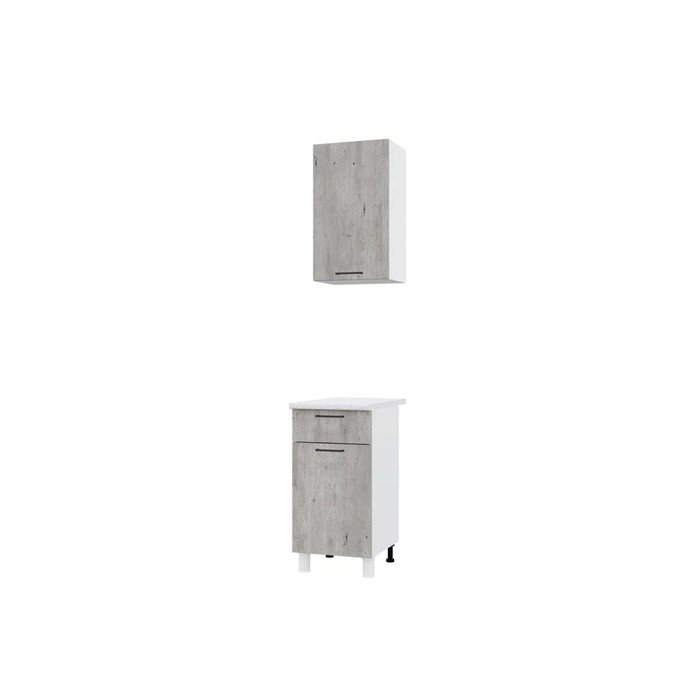 Кухонный гарнитур Trend 400, 60х40см, МДФ, бетон лайт