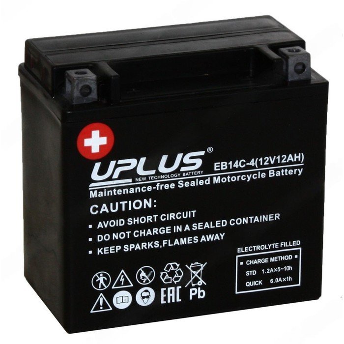 Аккумуляторная батарея UPLUS High Performance 12 Ач, прямая полярность