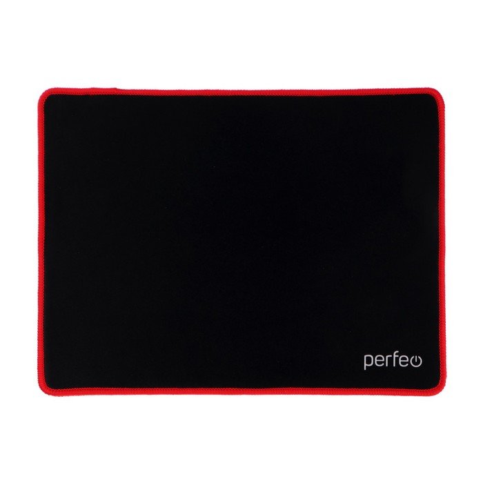 Коврик для мыши Perfeo Black, игровой, 320x240x3 мм, чёрно-красный