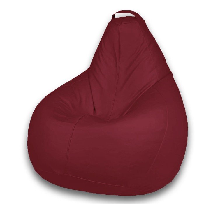 Кресло-мешок «Груша» Позитив Favorit, размер XXXL, диаметр 110 см, высота 145 см, искусственная кожа, цвет красный