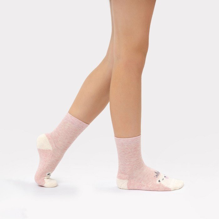Носки детские махровые, цвет розовый, размер 20