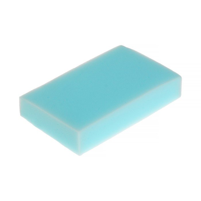 Губка для ухода за автомобилем TORSO, 10×6×2 см, голубая