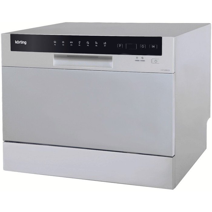 Посудомоечная машина Körting KDF 2050 S, класс А+, 6 комплектов, 7 режимов, 55 см, серая