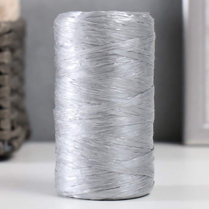 Пряжа для ручного вязания 100% полипропилен 200м/50гр. (10-серебро)