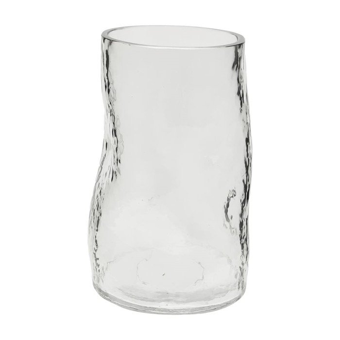 Декоративная ваза из стекла, 130×130×210 мм, цвет серый