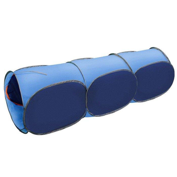 Тоннель, 3-секционный Belon familia, цвет синий+голубой