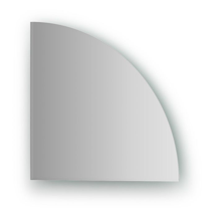 Зеркальная плитка с фацетом 5 мм, четверть круга 30 х 30 см, серебро Evoform