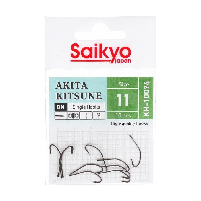 Крючки Saikyo KH-10074 BN AKITA KITSUNE № 11, 10 шт