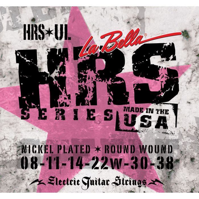 Струны для электрогитары La Bella HRS-UL Hard Rockin Steel Ultra Light