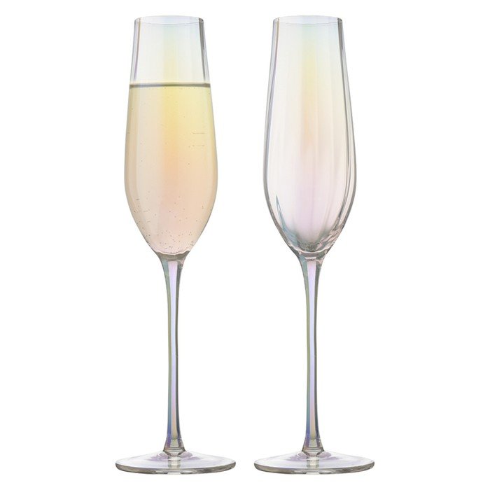 Набор бокалов для шампанского Liberty Jones Gemma, 225 мл, 2 шт, цвет опал