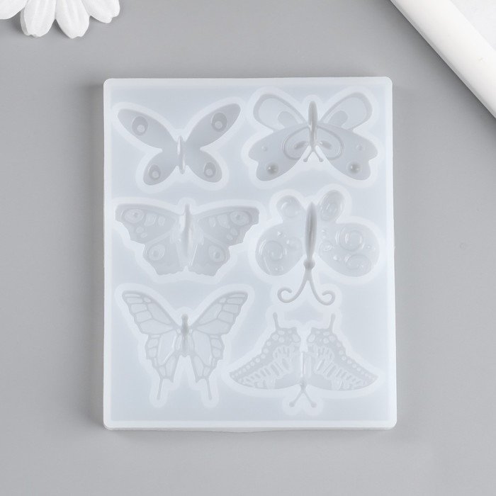 Молд силикон "Бабочки" 6 предметов 9х10,8х0,8 см