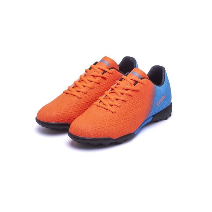 Бутсы футбольные Atemi SBA-005 TURF KIDS, цвет  оранжевый/ голубой, размер 30