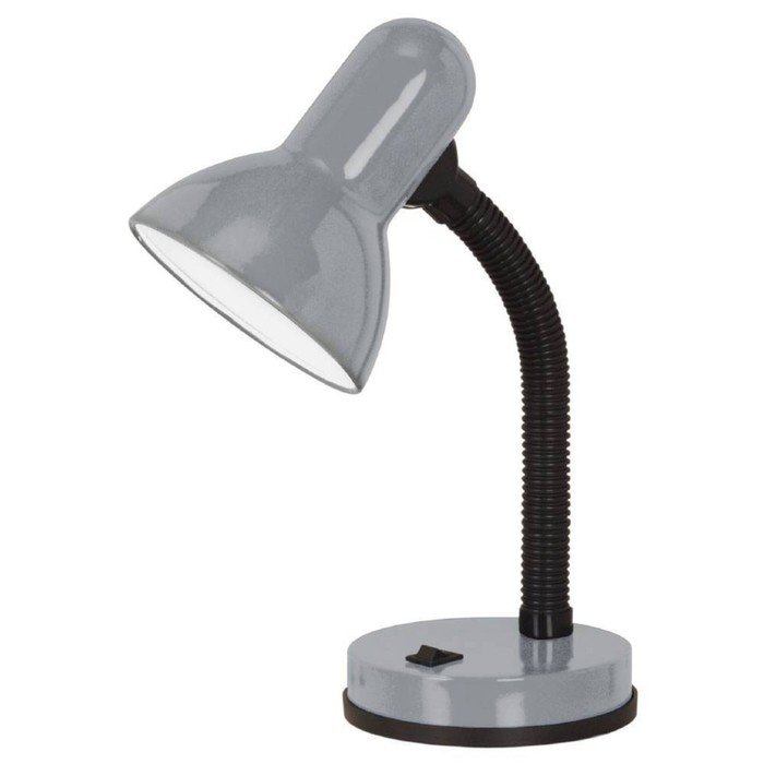 Настольная лампа BASIC 1, 1x60Вт E27, цвет серебро, черный