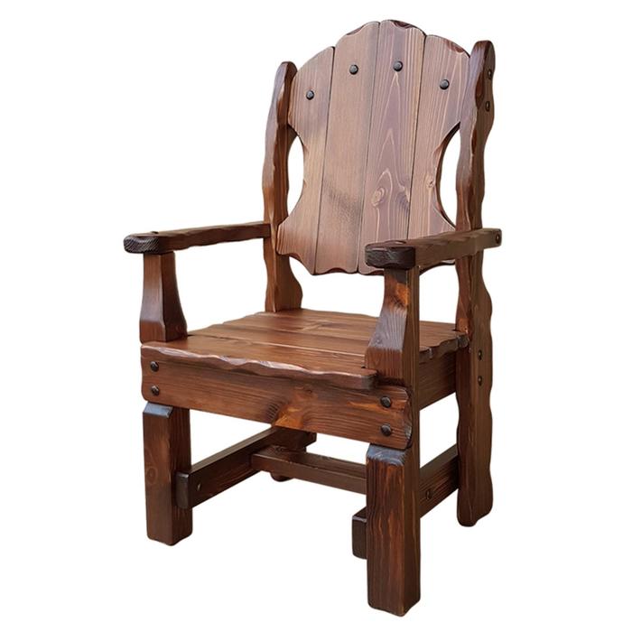 Кресло Добряк 71х62-117см хвоя старый орех