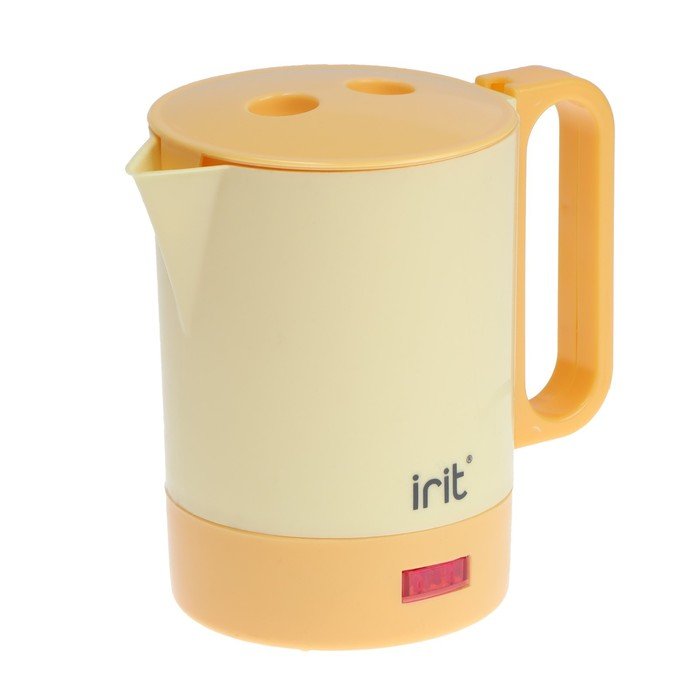 Чайник электрический Irit IR-1603, пластик, 0.5 л, 400 Вт, оранжевый