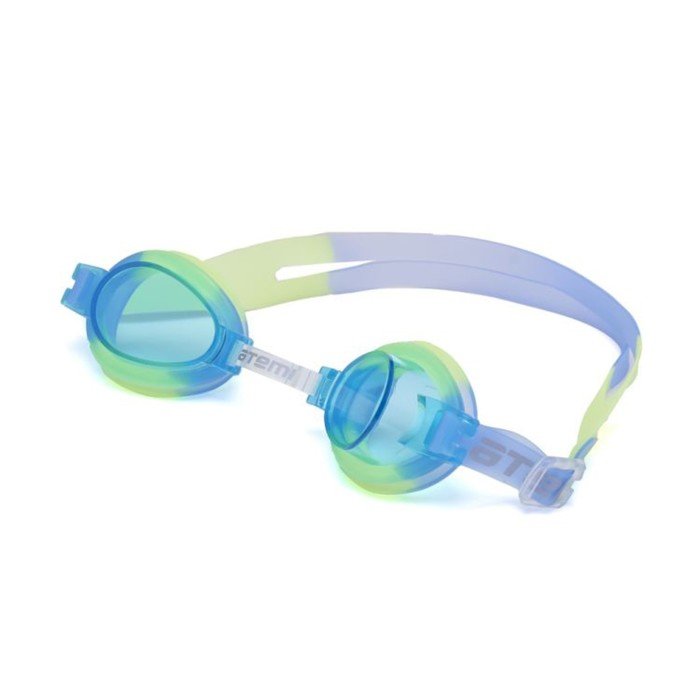 Очки для плавания Atemi S306, детские, PVC/силикон, цвет белый/голубой/сиреневый