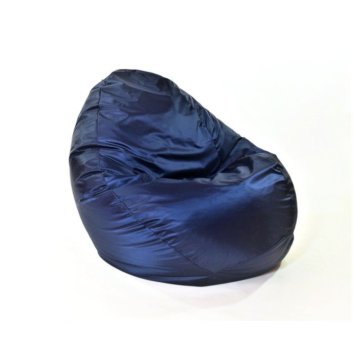 Кресло-мешок «Стади», размер 80x130 см, водоотталкивающая ткань, цвет чёрно-синий