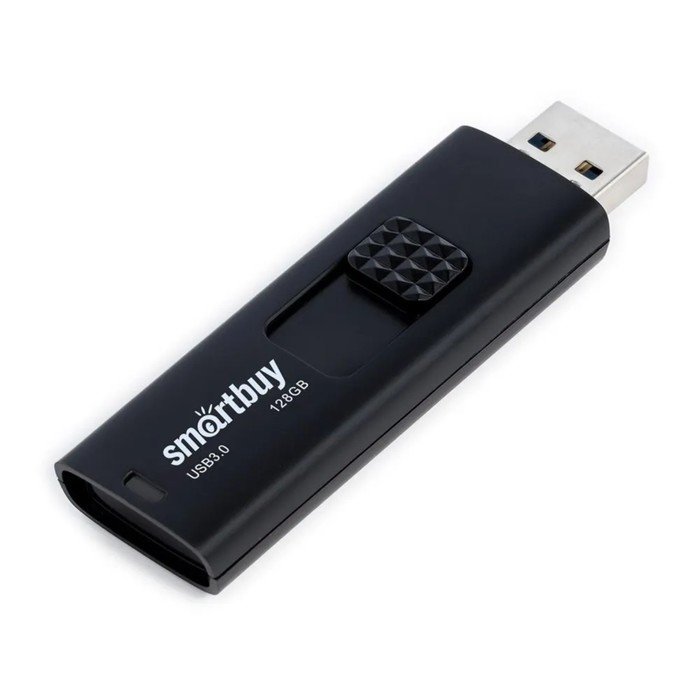 Флешка SmartBuy Fashion Black, 128 Гб, USB3.0, чт до 140 Мб/с, зап до 40 Мб/с, черная