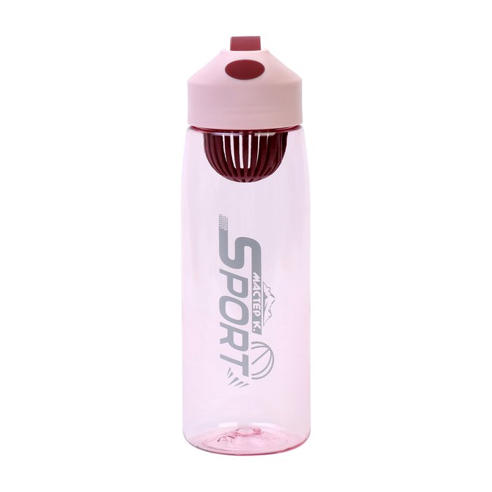 Бутылка для воды SPORT, 550 мл, розовая