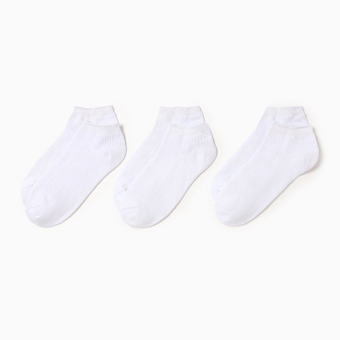 Набор женских носков KAFTAN Base, 3 пары, размер  36-39 (23-25 см) белый