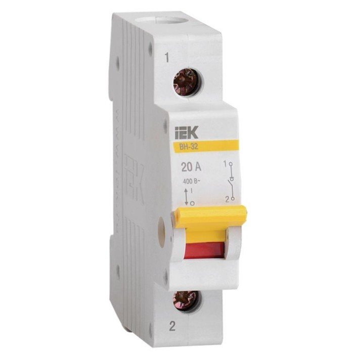 Выключатель нагрузки IEK, ВН-32, 20 А, однополюсный, MNV10-1-020