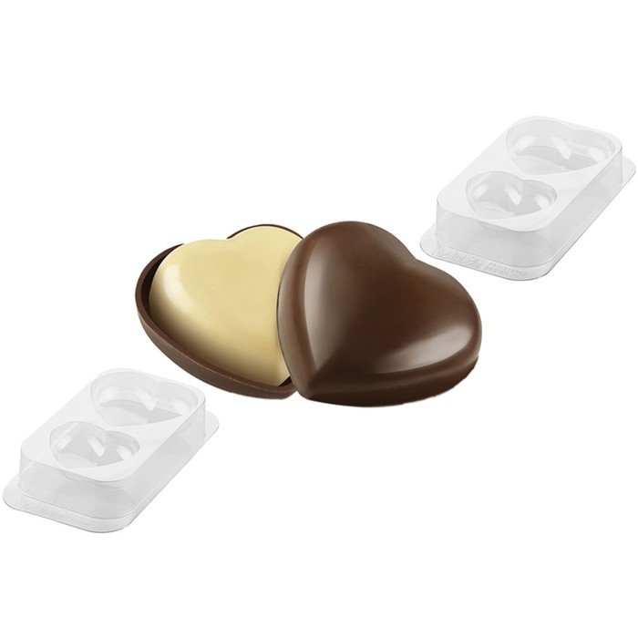 Набор форм для шоколада и конфет Silikomart Secret love, 2 шт